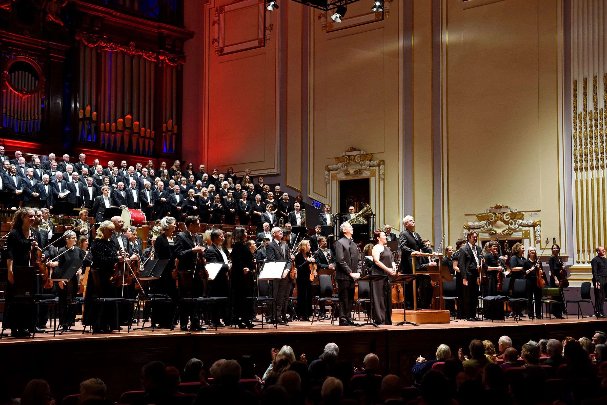 Sir James MacMillan, Roderick Williams, Rhian Lois and the RSNO and Chorus &copy; RSNO