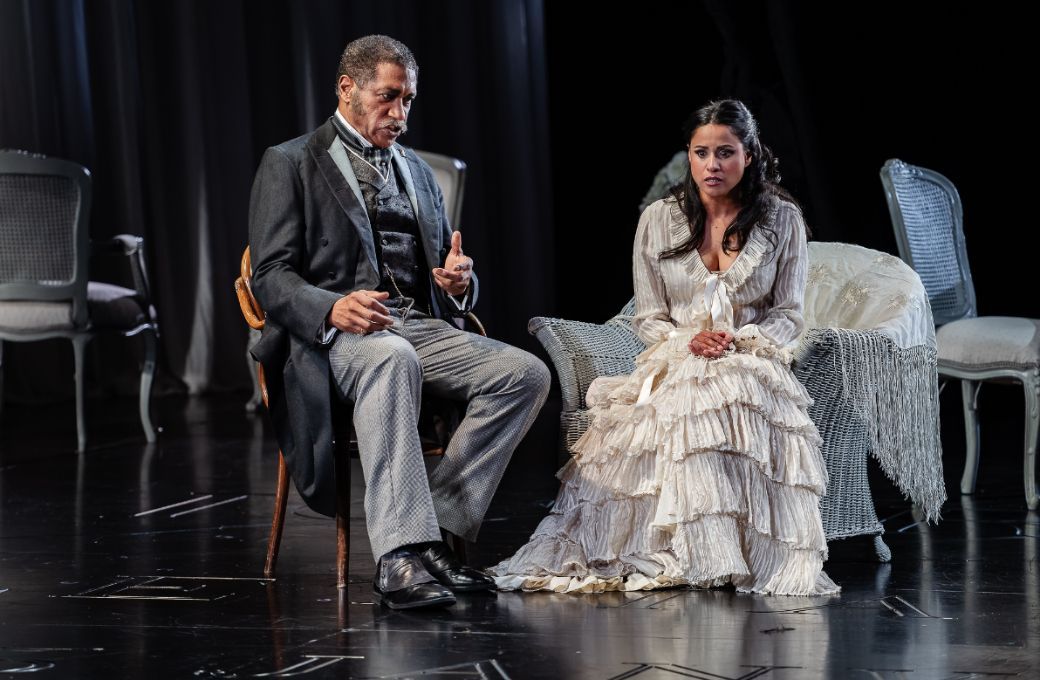 Mark S Doss (Germont) and Stacey Alleaume (Violetta) &copy; Julian Guidera