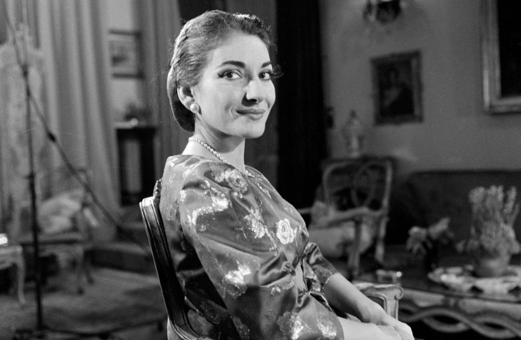Maria Callas in 1958 &copy; Public domain
