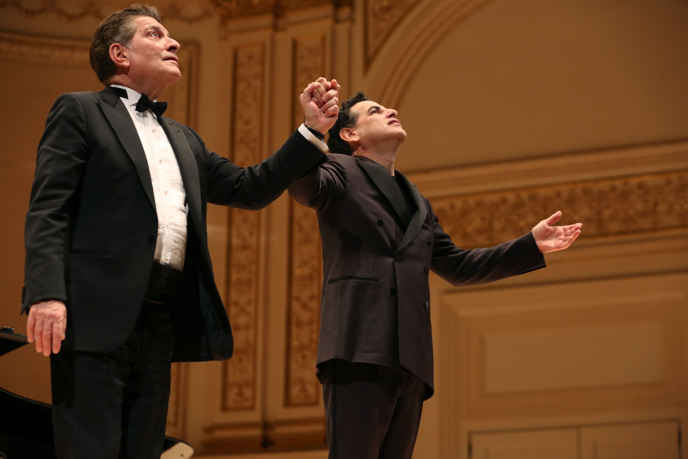 Vincenzo Scalera and Juan Diego Flórez in Carnegie Hall &copy; Steve J Sherman