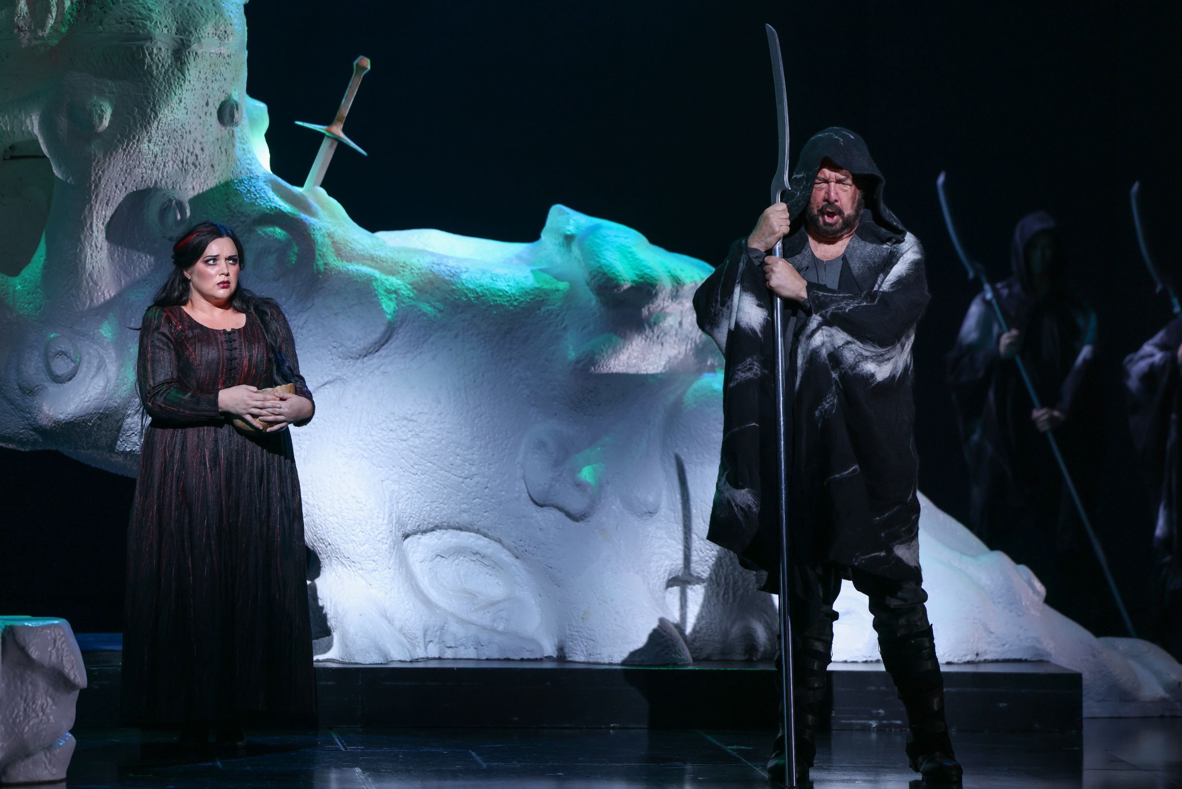 Anna Louise Cole (Sieglinde) and Andrea Silvestrelli (Hunding) &copy; Wallis Media
