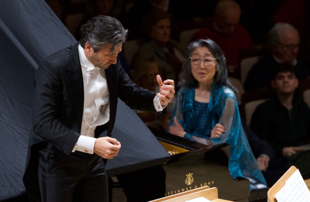David Afkham y Mitsuko Uchida © OCNE