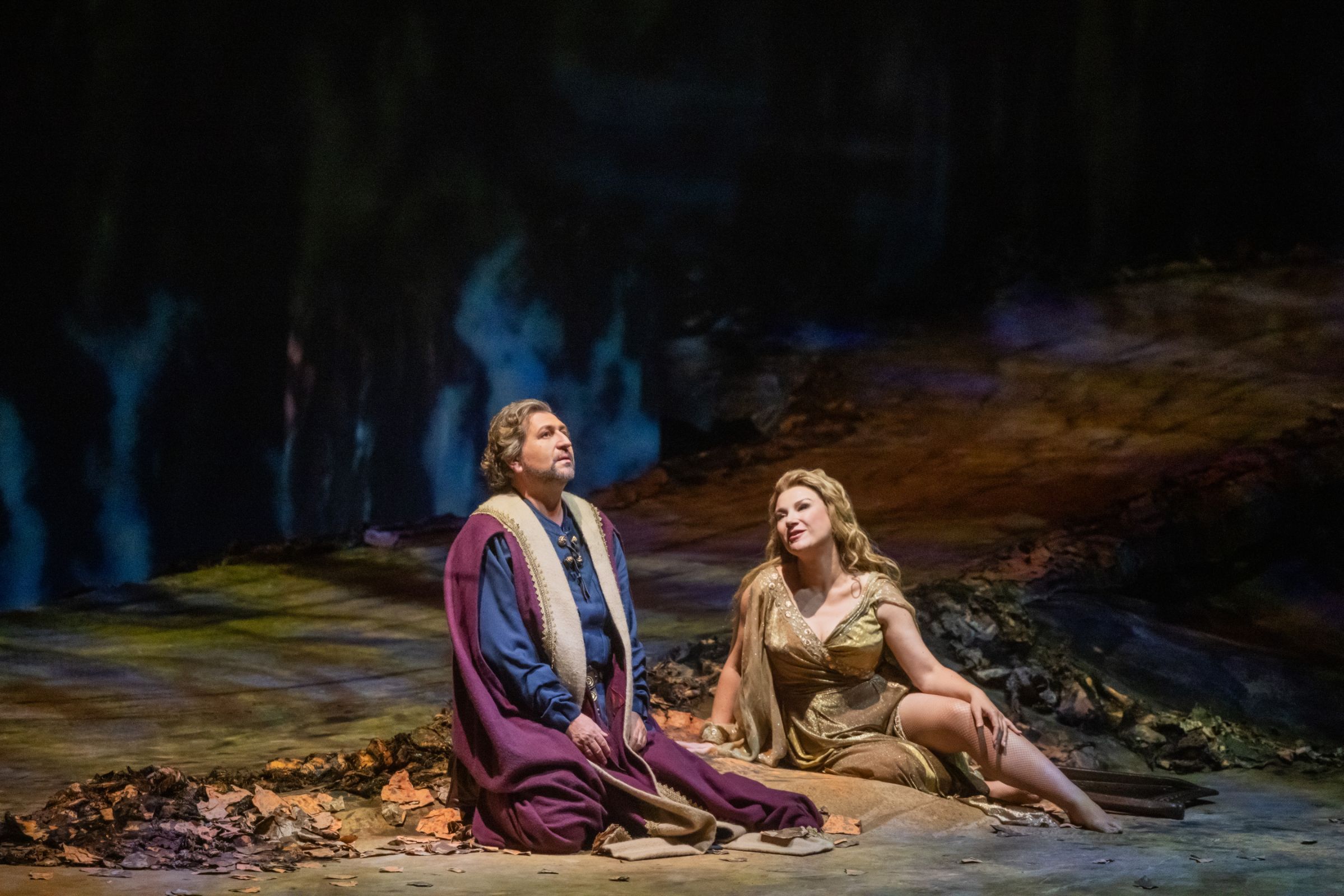 Andreas Schager (Tannhäuser( and Ekaterina Gubanova (Venus) &copy; Evan Zimmerman | Met Opera