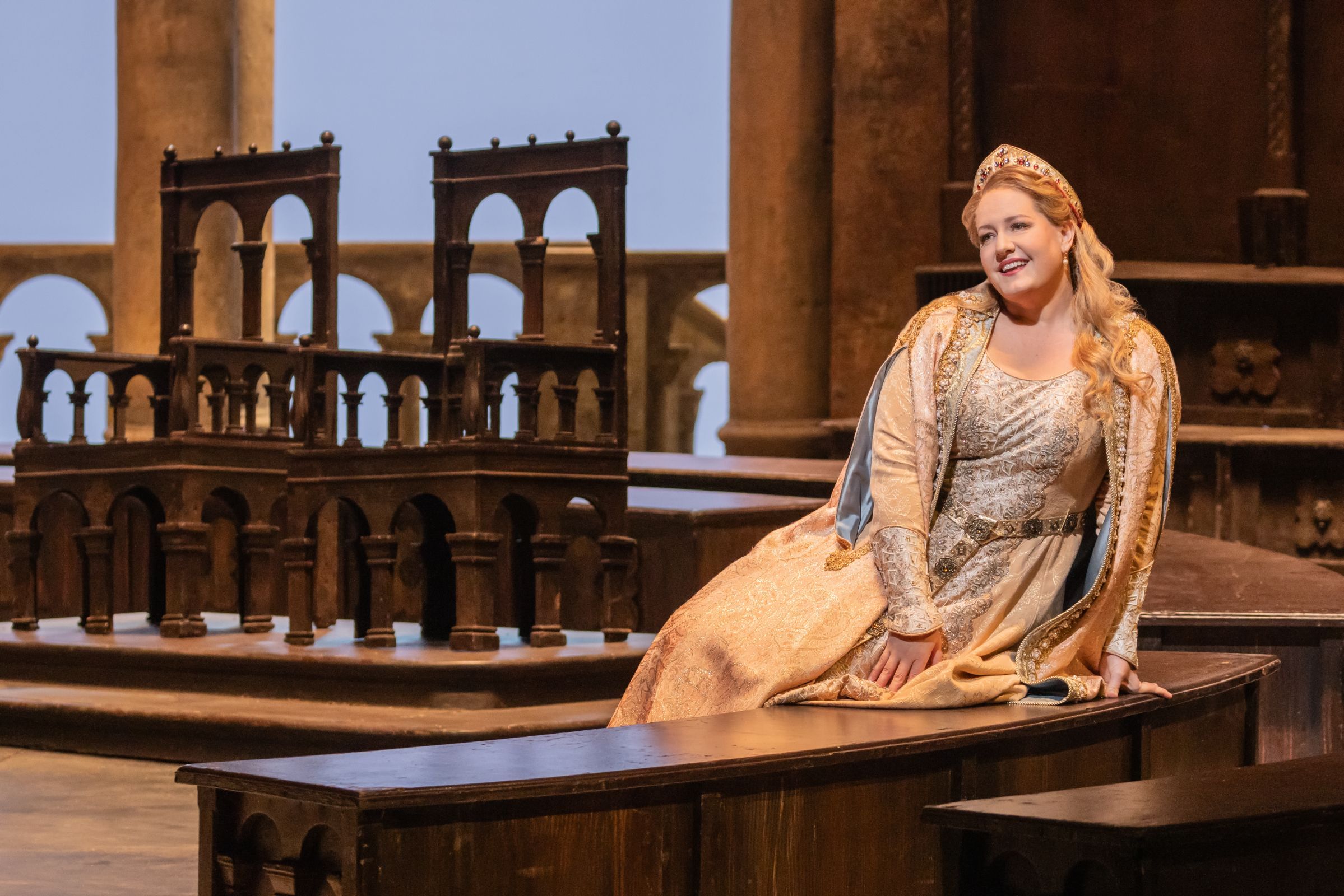 Elza van den Heever (Elisabeth) &copy; Evan Zimmerman | Met Opera