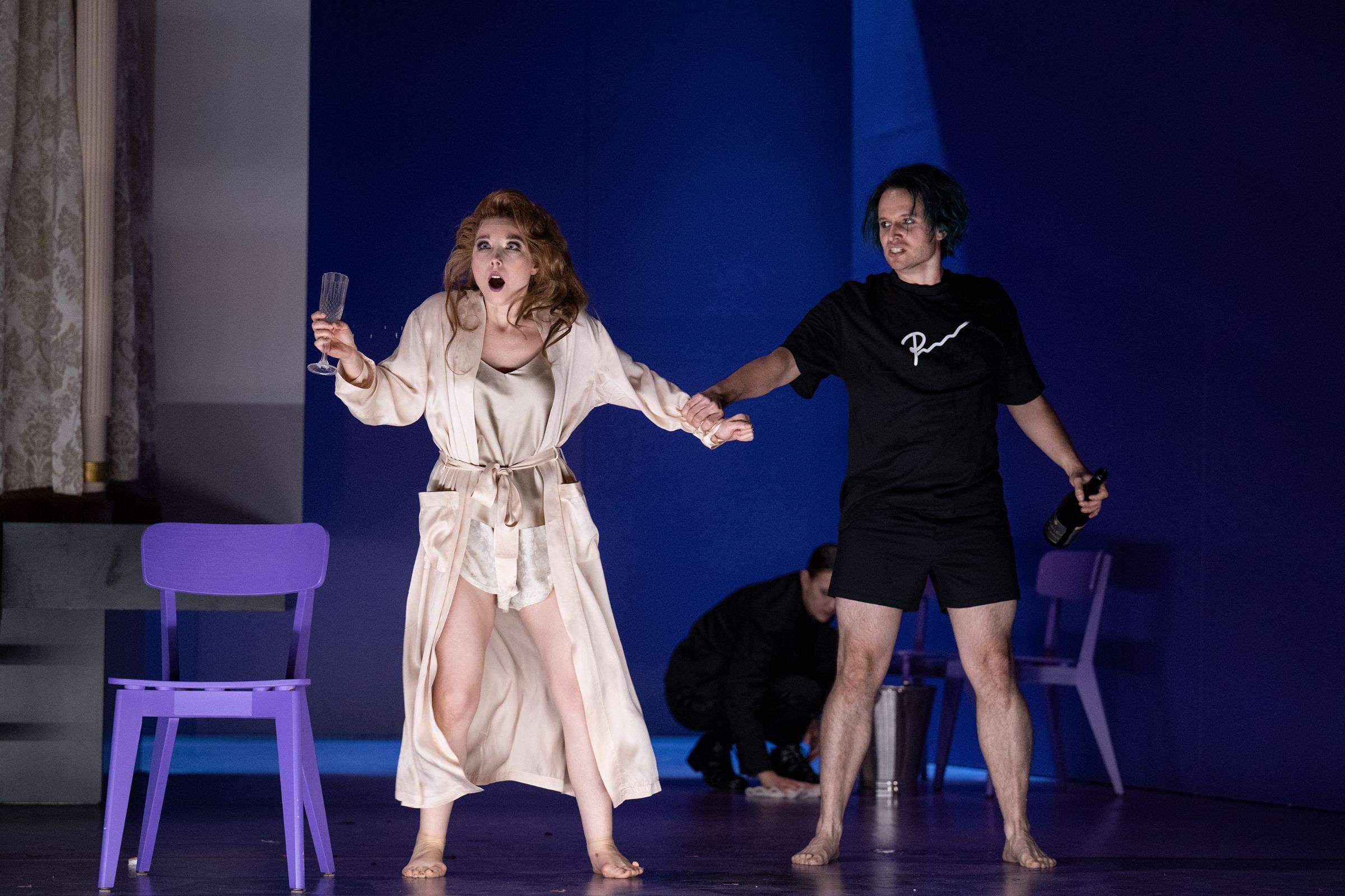 Sara Gouzy (Cyrene) und Stafan Sbonnik (Beltsazer) © Susanne Reichardt