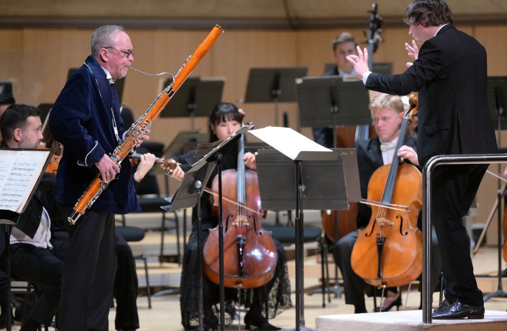 Michael Sweeney, Maxim Emelyanychev and the Toronto Symphony &copy; Jag Gundu