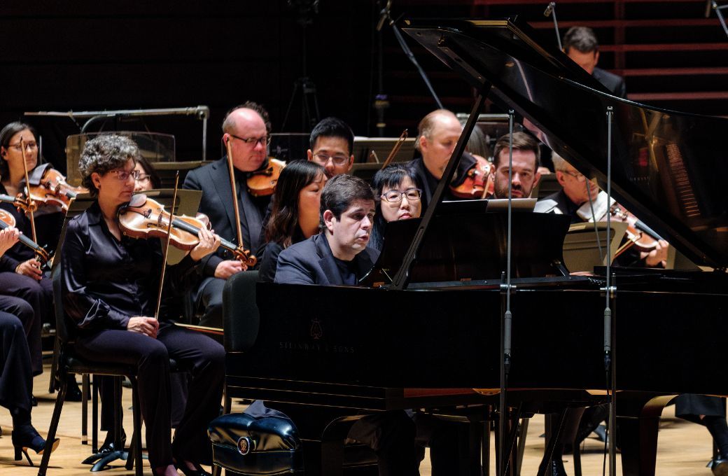 Javier Perianes and the Philadelphia Orchestra &copy; Jeff Fusco