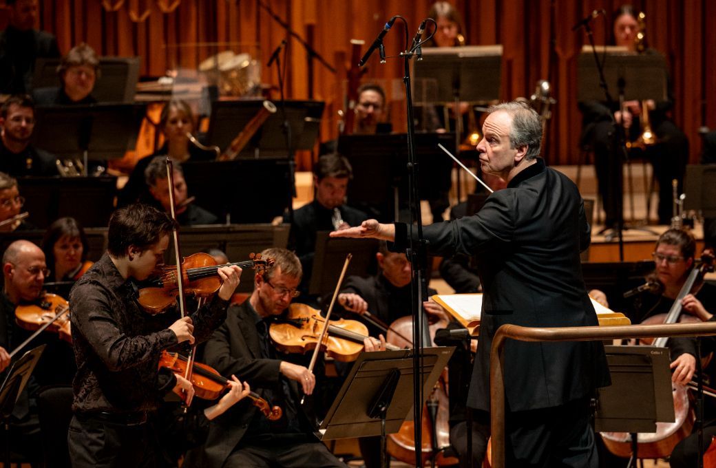 Johan Dalene, Sakari Oramo and the BBCSO &copy; BBC | Sarah Louise Bennett