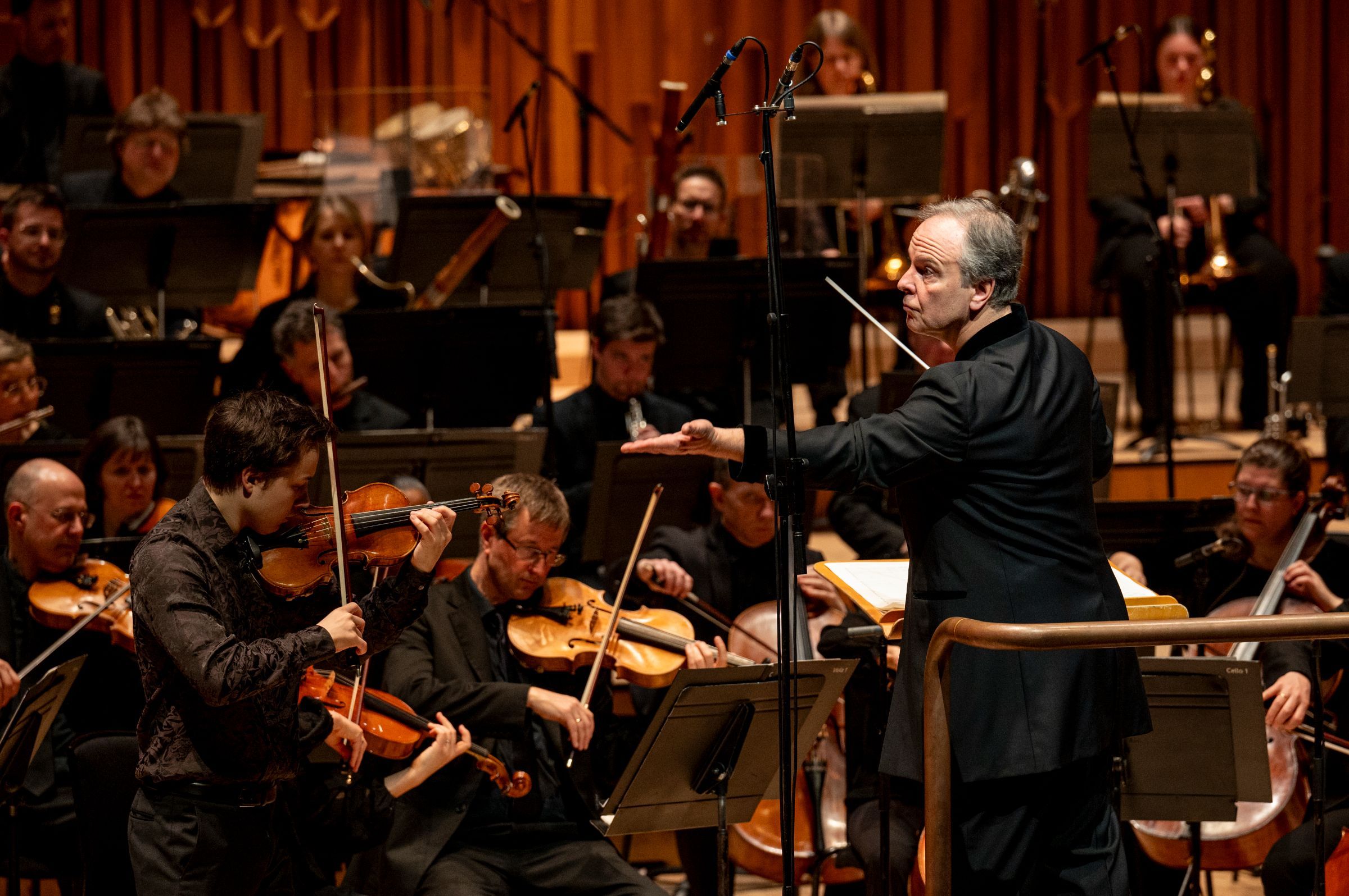 Johan Dalene, Sakari Oramo and the BBCSO &copy; BBC | Sarah Louise Bennett