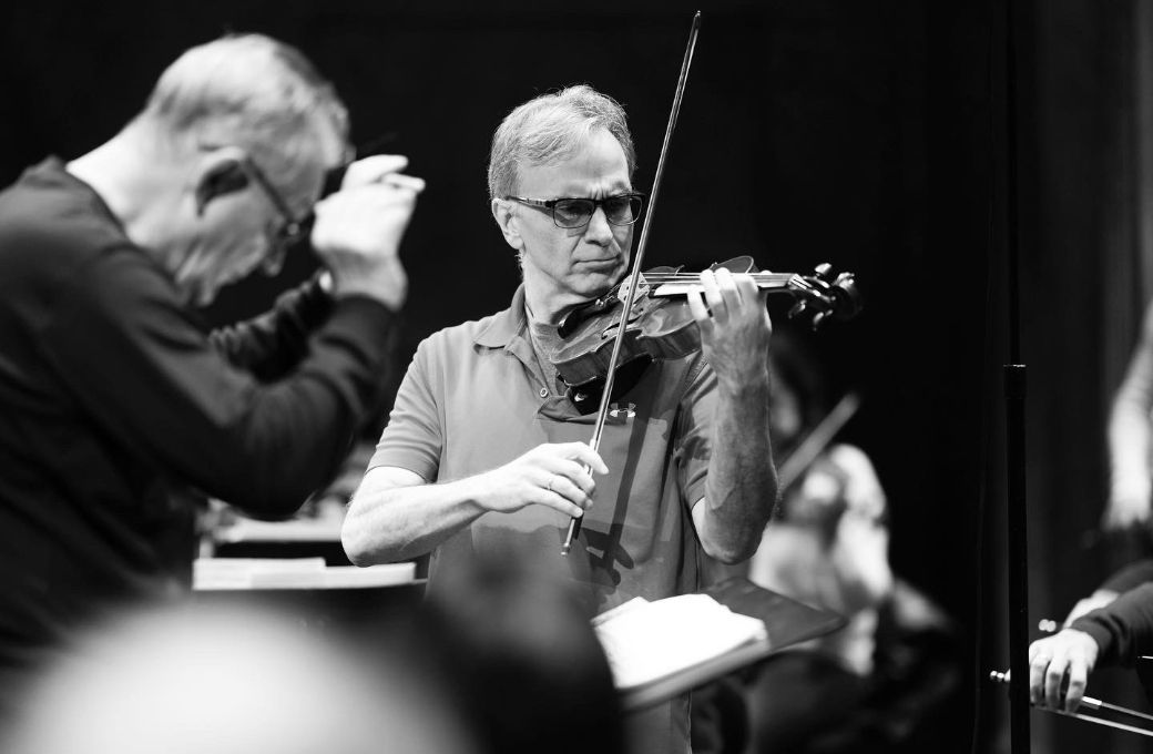 Trevor Pinnock, Gil Shaham et l'Orchestre National de France en répétition © Christophe Abramowitz / Radio France