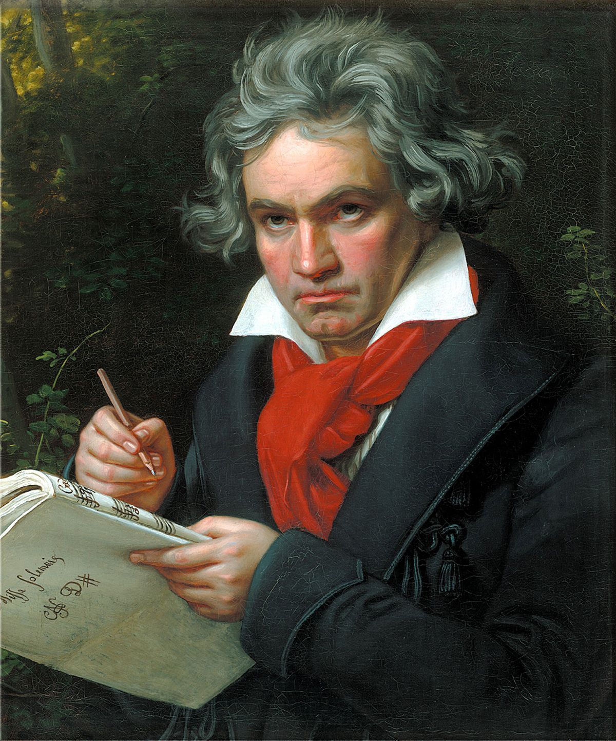 Ludwig Van Beethoven, retrato de Joseph Karl Stieler (1820) &copy; Public domain