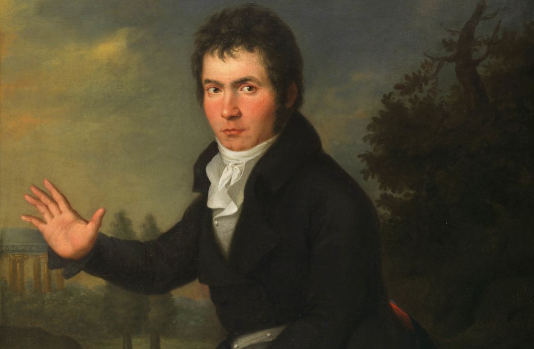 Ludwig van Beethoven, retrato de Josef Willibrord M&auml;hler (1804&ndash;05) &copy; Public domain