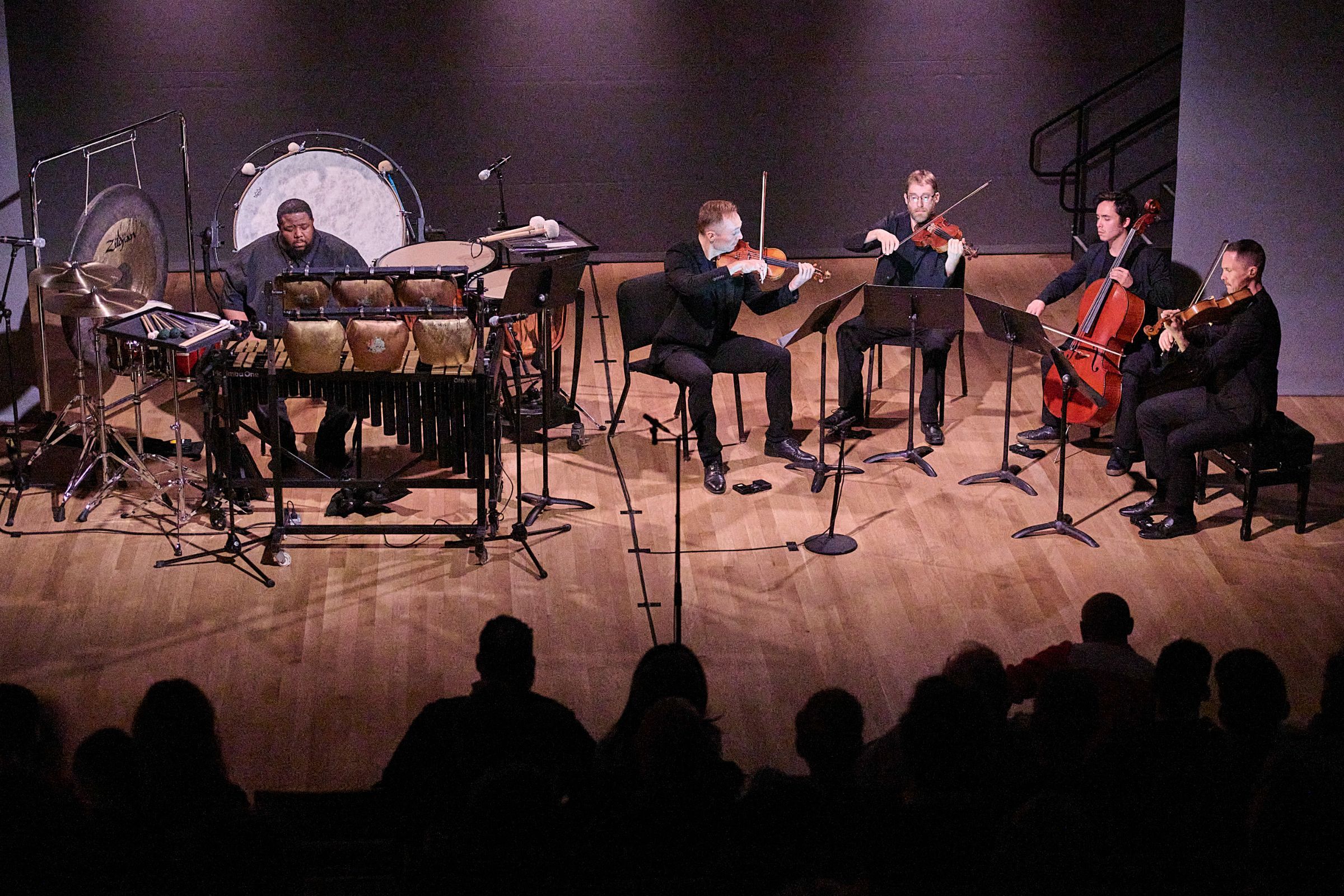 Tyshawn Sorey and the JACK Quartet &copy; Joseph Sinnott