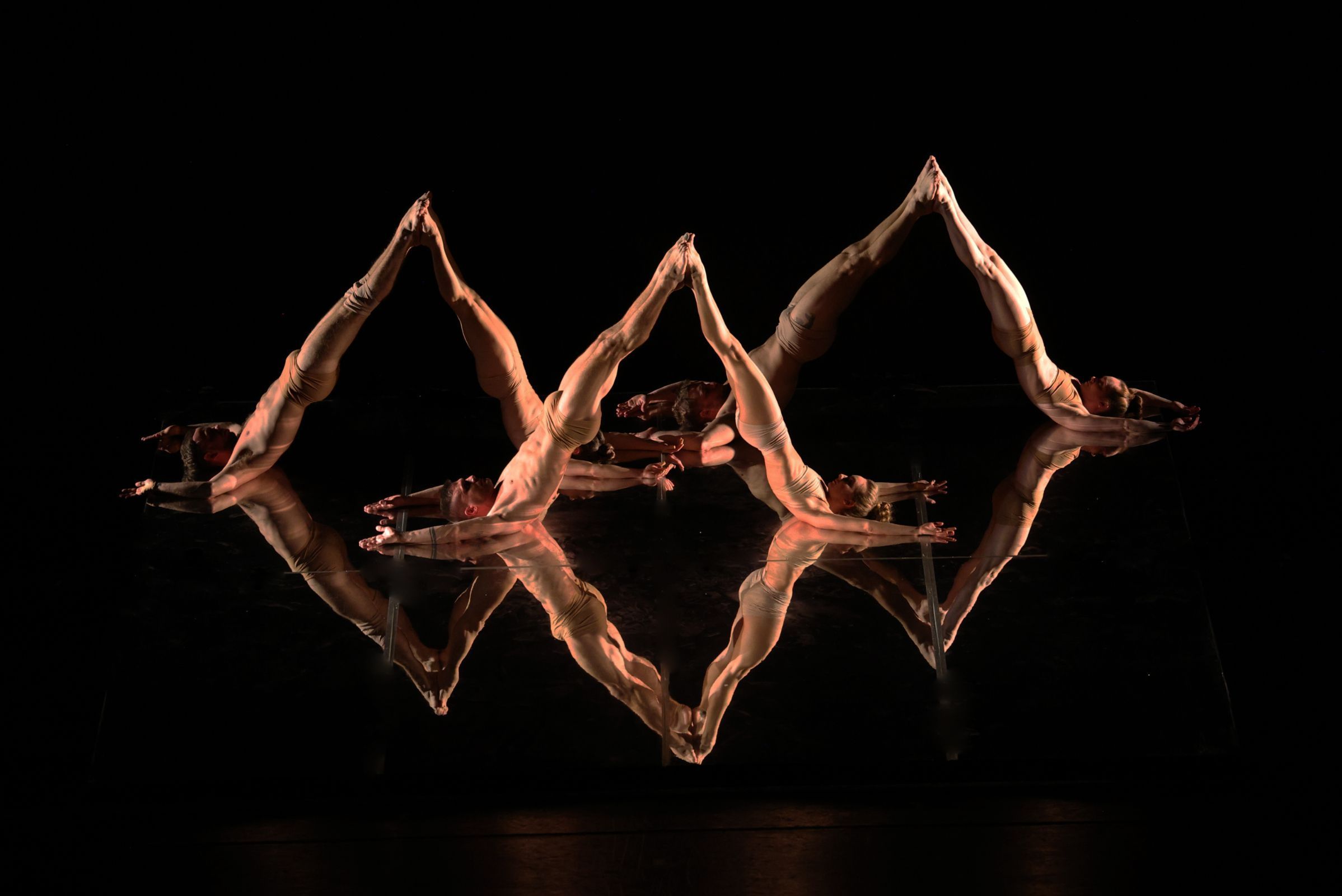 MOMIX dancers Anthony Bocconi, Jessica Adams, Jason Williams, Seah Hagan and Teddy Fatscher &copy; Quinn Pendleton