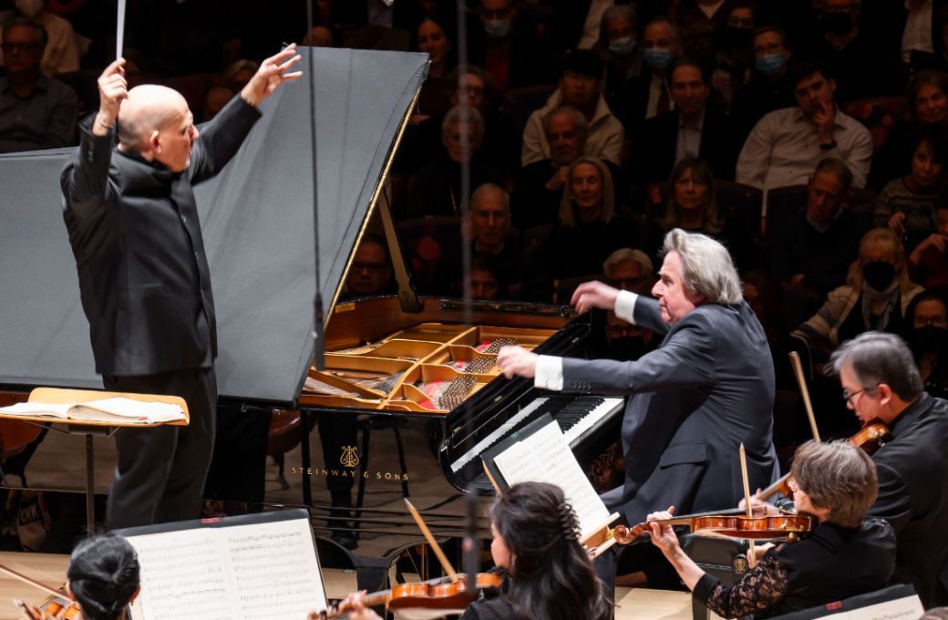 Jaap van Zweden, Rudolf Buchbinder and the New York Philharmonic © Chris Lee