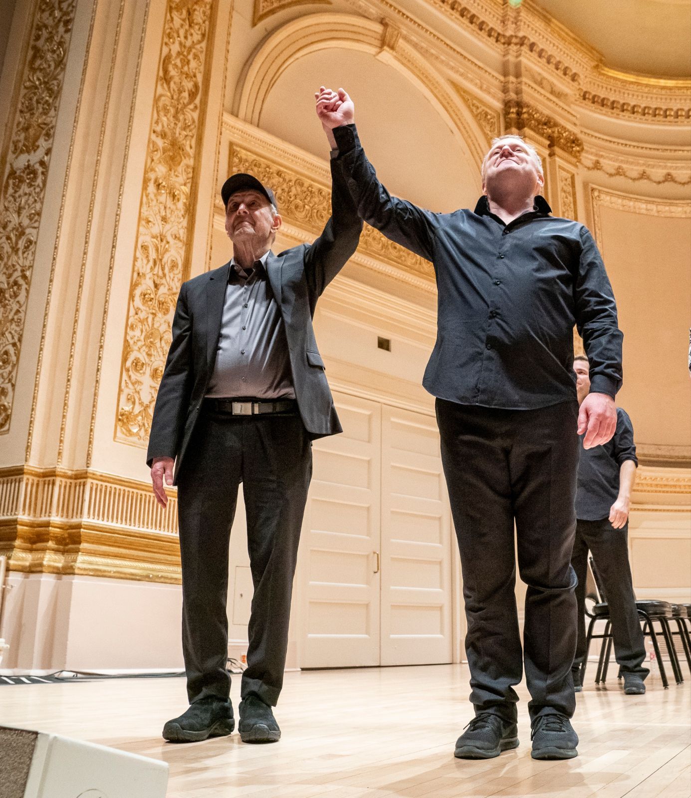 Steve Reich and Colin Currie at Carnegie Hall in 2022 © Stephanie Berger