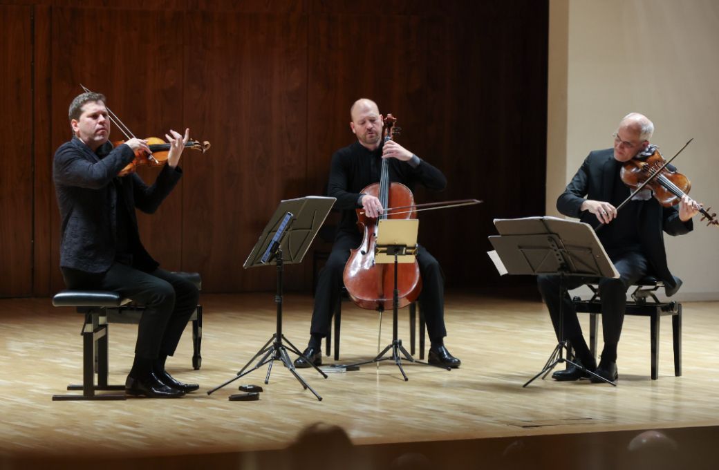 Abel Tom&agrave;s, Aranu Tom&agrave;s y Jonathan Brown &copy; Elvira Meg&iacute;as | Centro Nacional de Difusi&oacute;n Musical (CNDM)