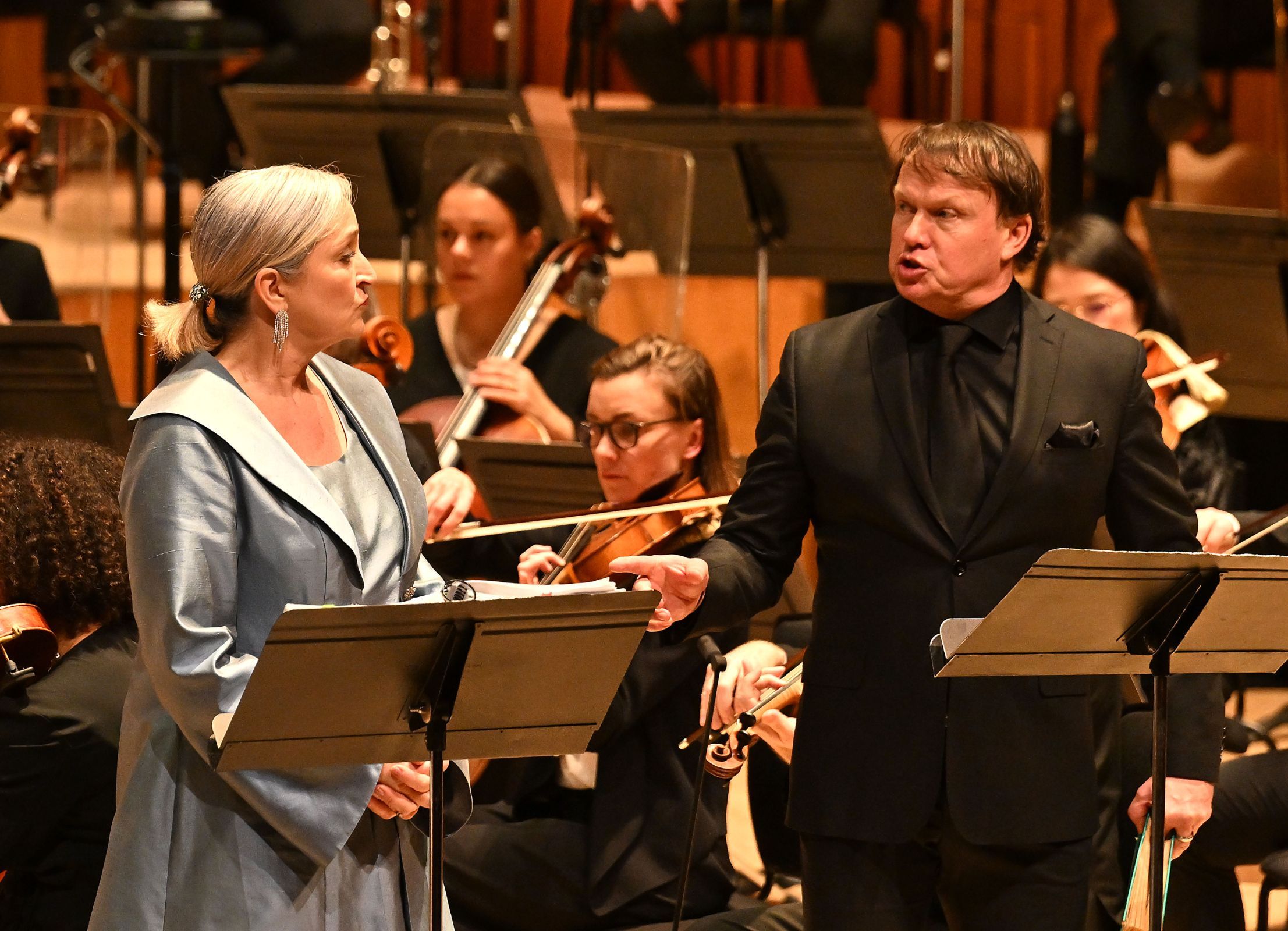 Katarina Karnéus and Aleš Briscein © LSO | Mark Allan