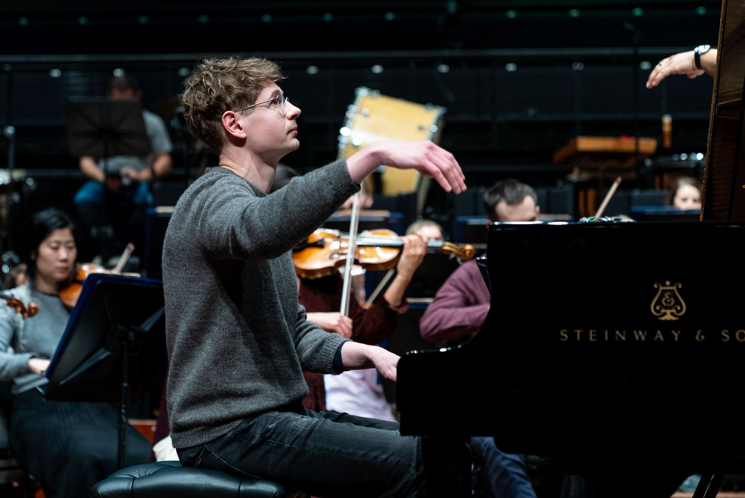 Pavel Kolesnikov in rehearsal with the Bournemouth Symphony Orchestra &copy; Bournemouth Symphony Orchestra