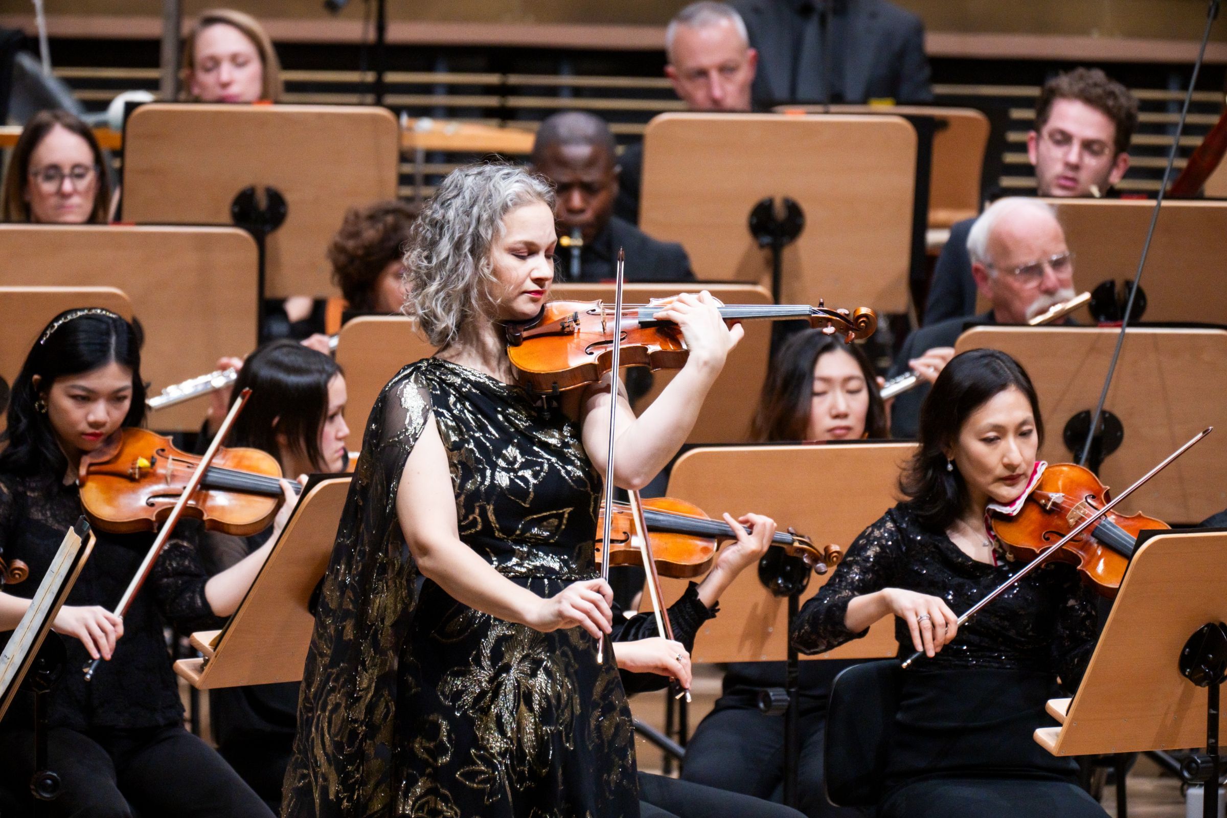 Hilary Hahn and the New York Philharmonic &copy; Chris Lee