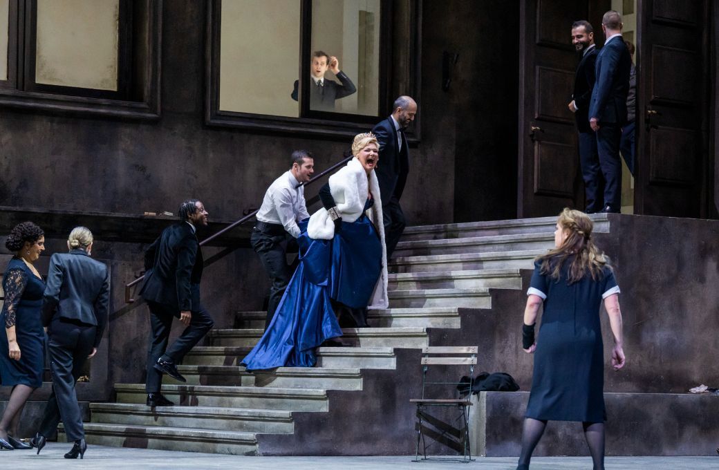 Karita Mattila (Klyt&auml;mnestra), Nina Stemme (Elektra) &copy; ROH | Tristram Kenton