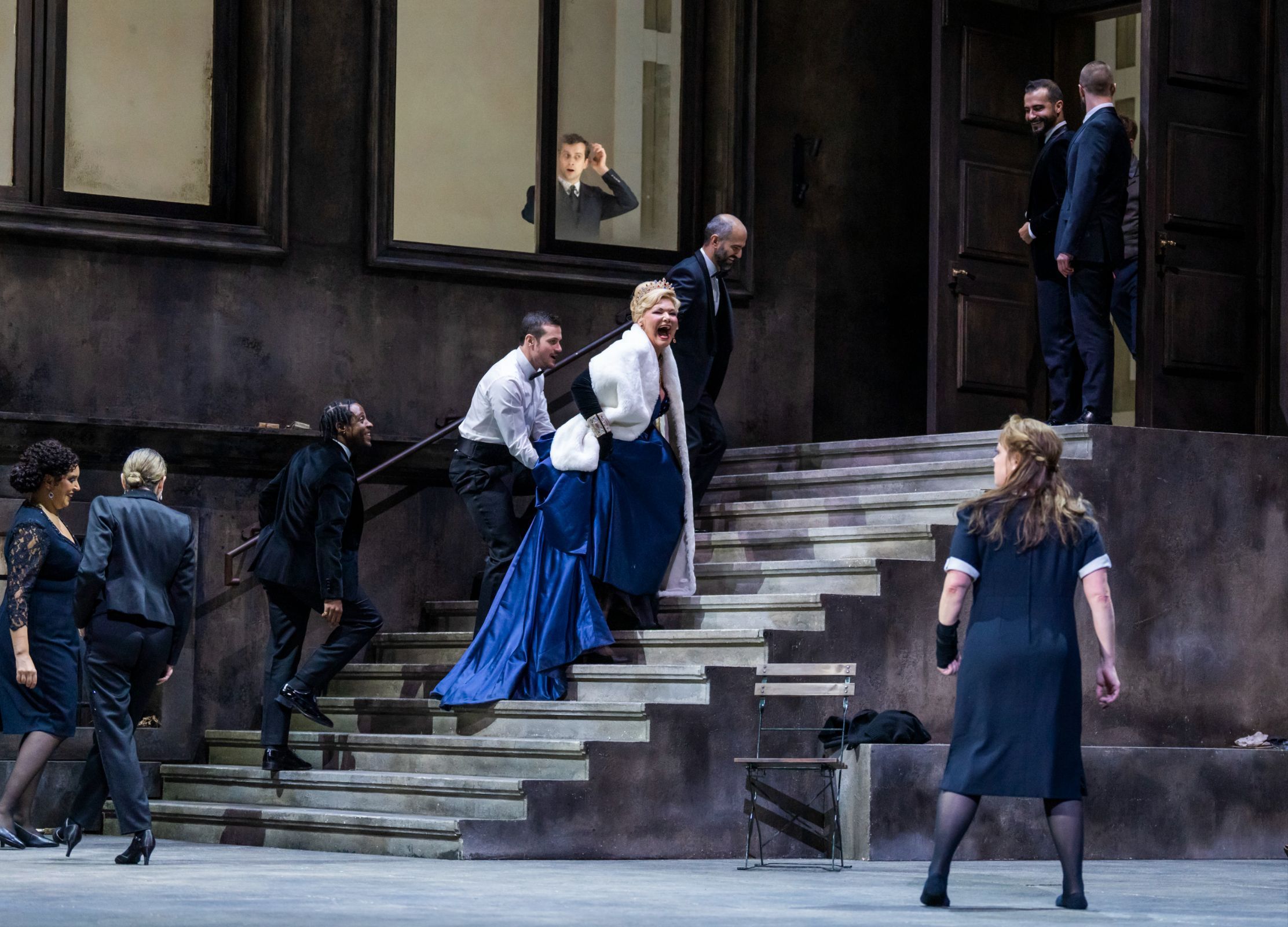 Karita Mattila (Klytämnestra), Nina Stemme (Elektra) &copy; ROH | Tristram Kenton