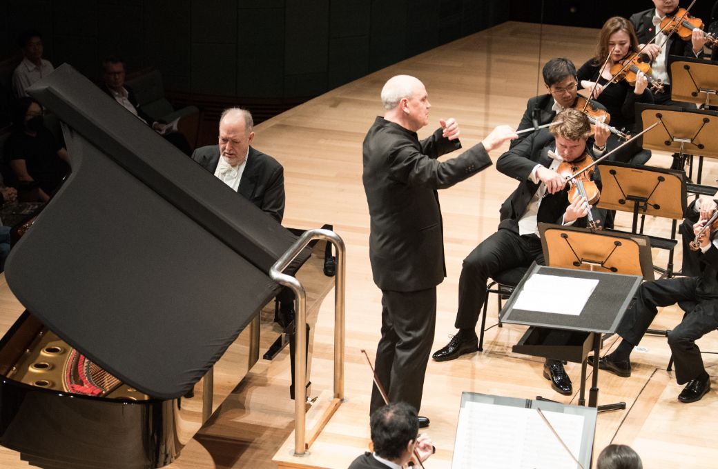 Garrick Ohlsson, Hans Graf and the Singapore Symphony Orchestra © Jack Yam | Singapore Symphony Orchestra