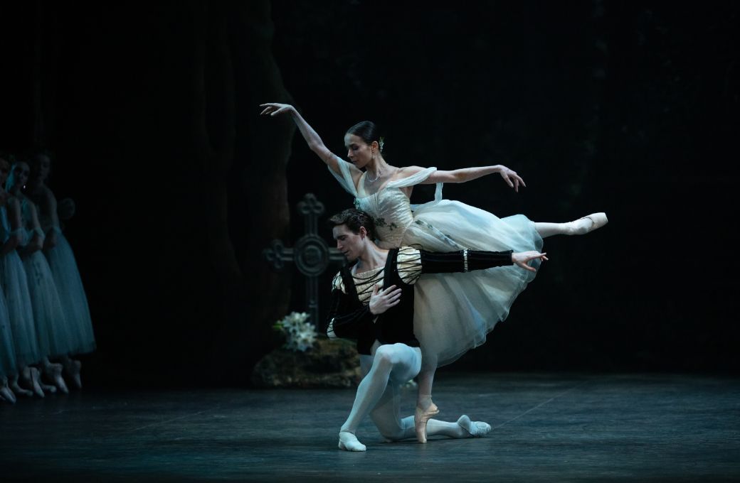 Katja Khaniukova as Giselle and Aitor Arrieta as Albrecht in Mary Skeaping's <i>Giselle</i> &copy; Laurent Liotardo