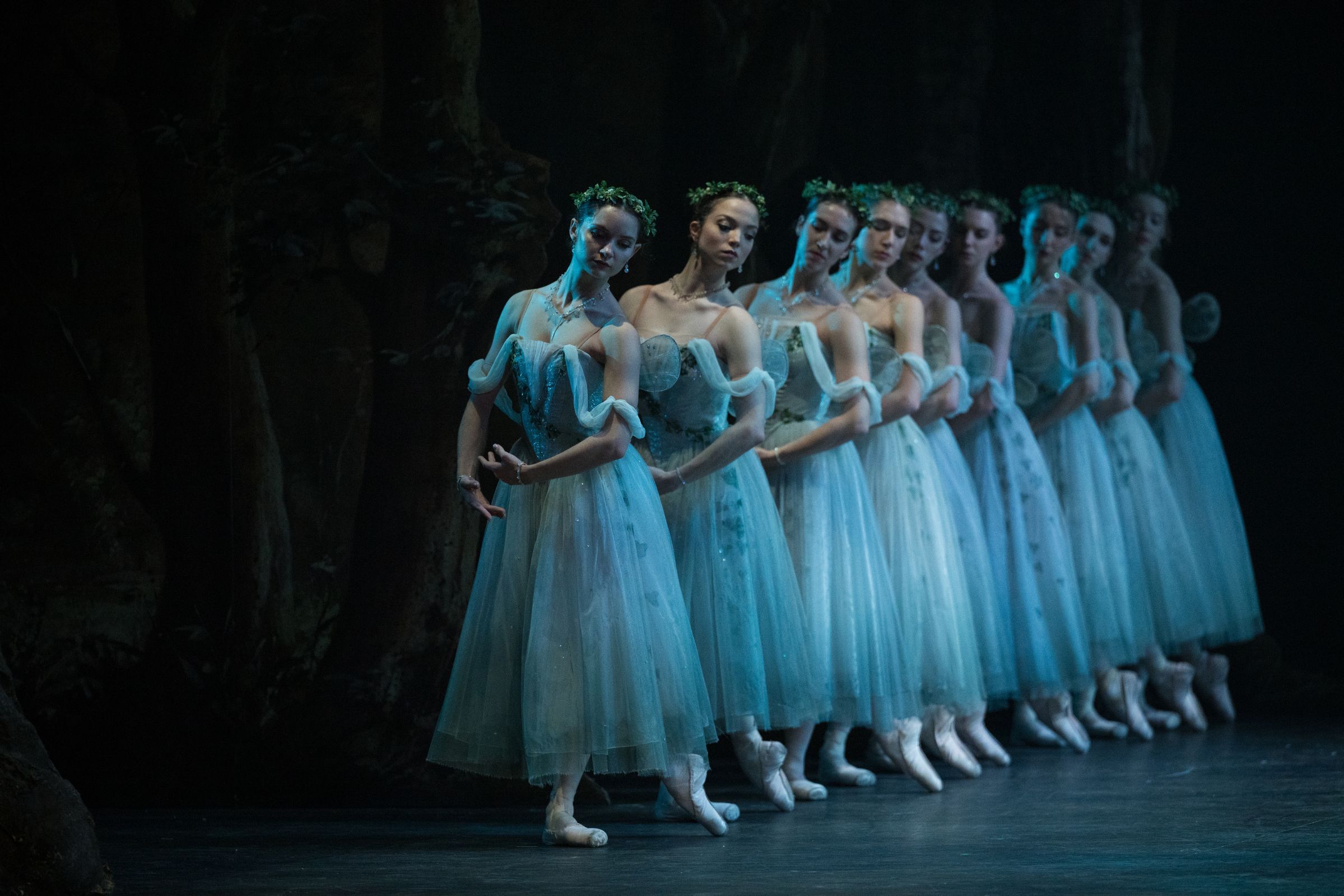 English National Ballet in Act 2 of Mary Skeaping's <i>Giselle</i> &copy; Laurent Liotardo