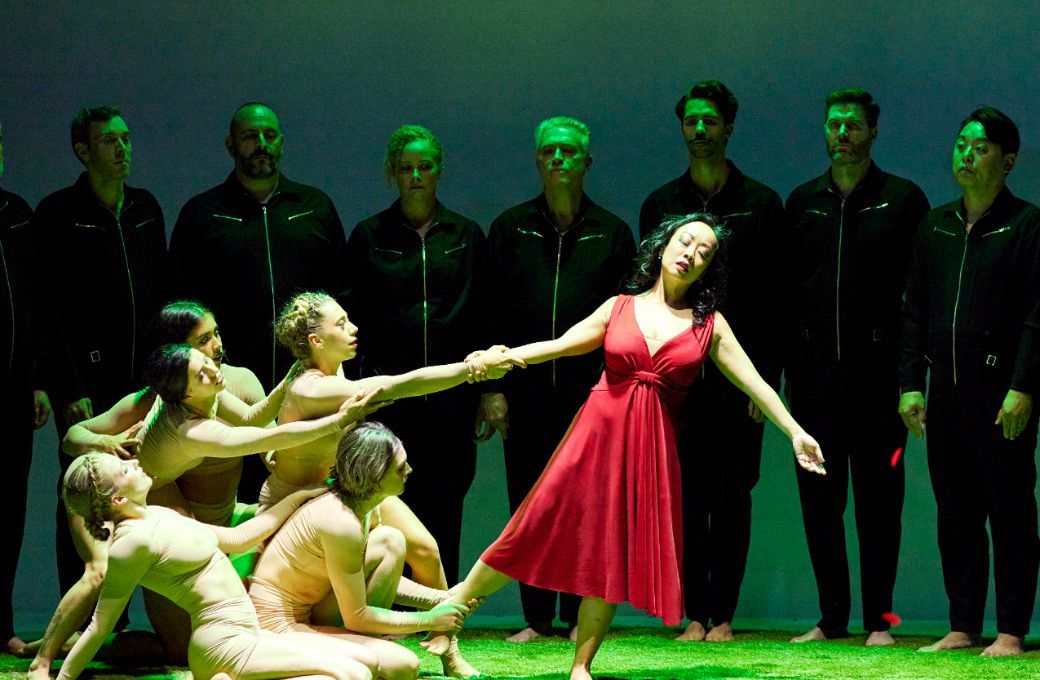 Opera Australia Chorus, Circa Ensemble and Sandy Leung (Eurydice) &copy; Keith Saunders
