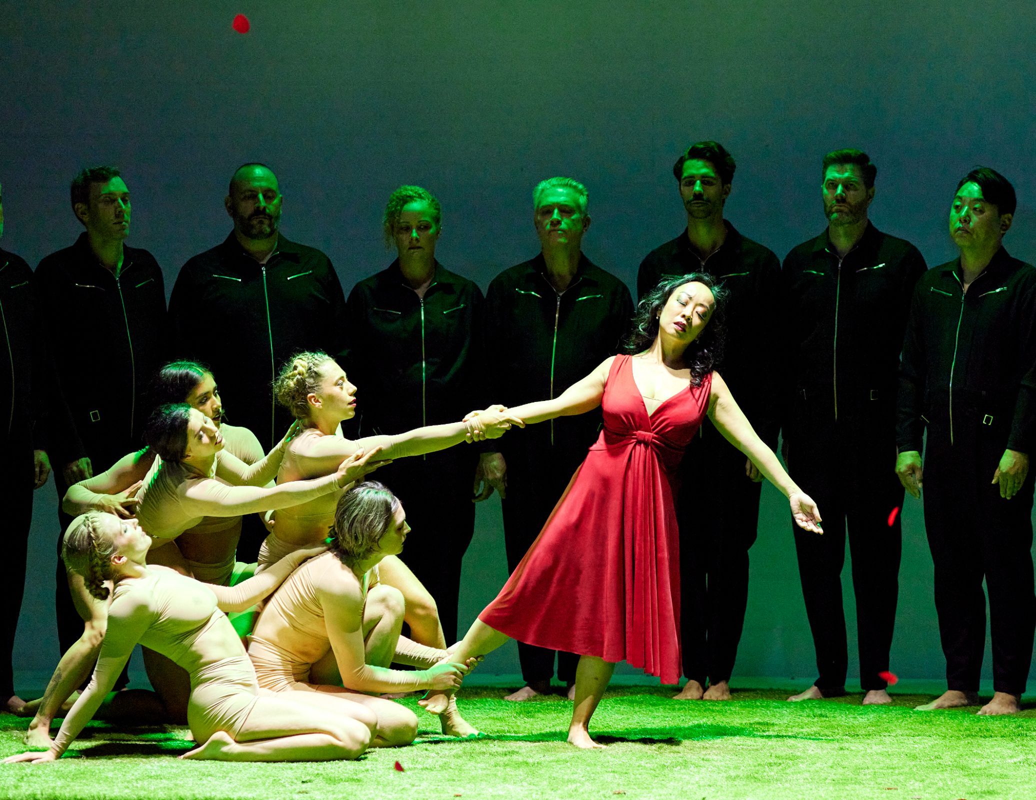 Opera Australia Chorus, Circa Ensemble and Sandy Leung (Eurydice) &copy; Keith Saunders