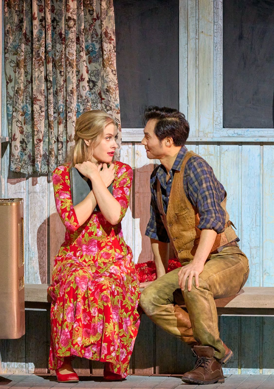 Malin Byström (Minnie) und Yonghoon Lee (Dick Johnson) &copy; Wiener Staatsoper | Michael Pöhn