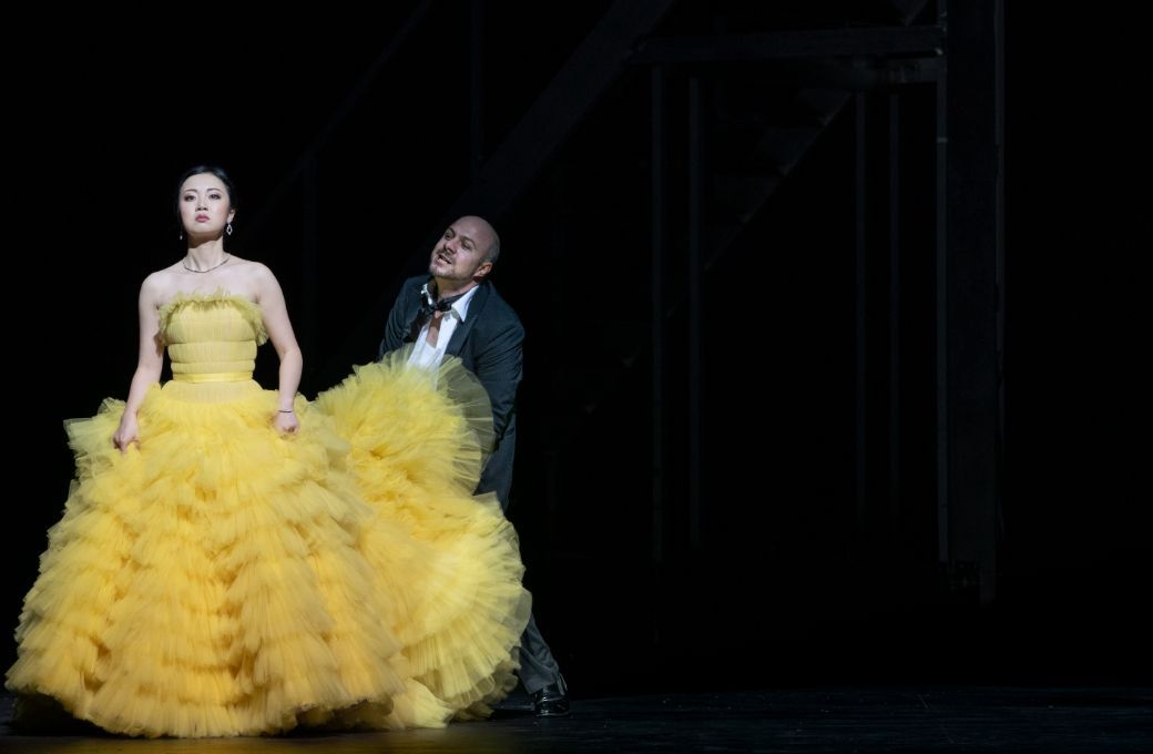 Ying Fang (Poppea) and Gianluca Buratto (Claudio) &copy; Ben van Duin | Dutch National Opera