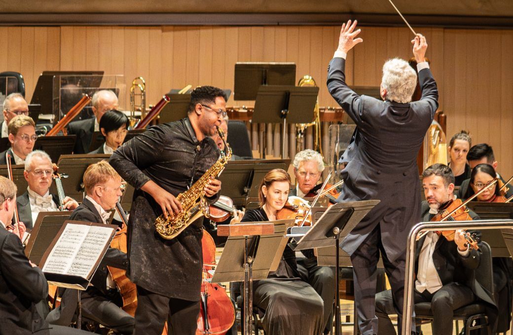 Steven Banks, Peter Oundjian and the Toronto Symphony Orchestra &copy; Allan Cabral