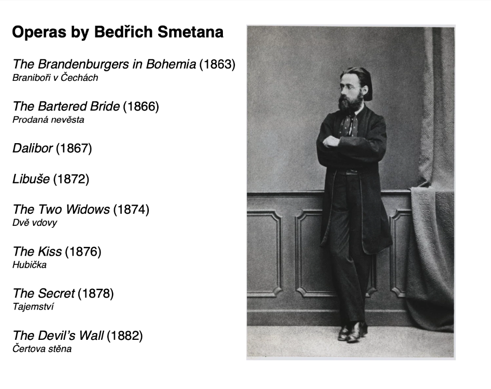 Operas by Bedrich Smetana