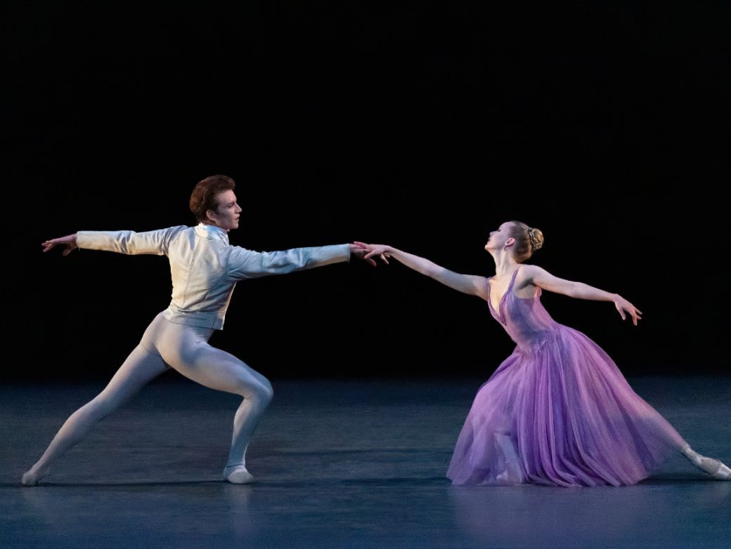 Alec Knight and Olivia MacKinnon in Jerome Robbins&rsquo; <i>In the Night</i> &copy; Erin Baiano