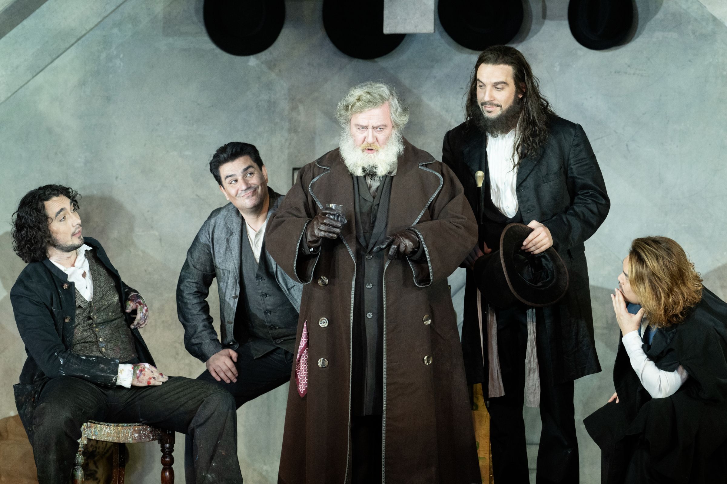 Mikhail Timoshenko, Saimir Pirgu, Jeremy White, Alexander Köpeczi and Hansung Yoo &copy; ROH | Camilla Greenwell