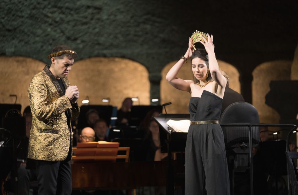Edgardo Rocha (Tito) and Hanna-Elisabeth Müller (Vitellia) &copy; Wolfgang Lienbacher