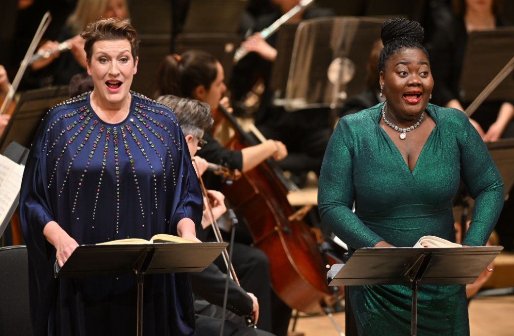 Dame Sarah Connolly and Masabane Cecilia Rangwanasha &copy; LSO | Mark Allan
