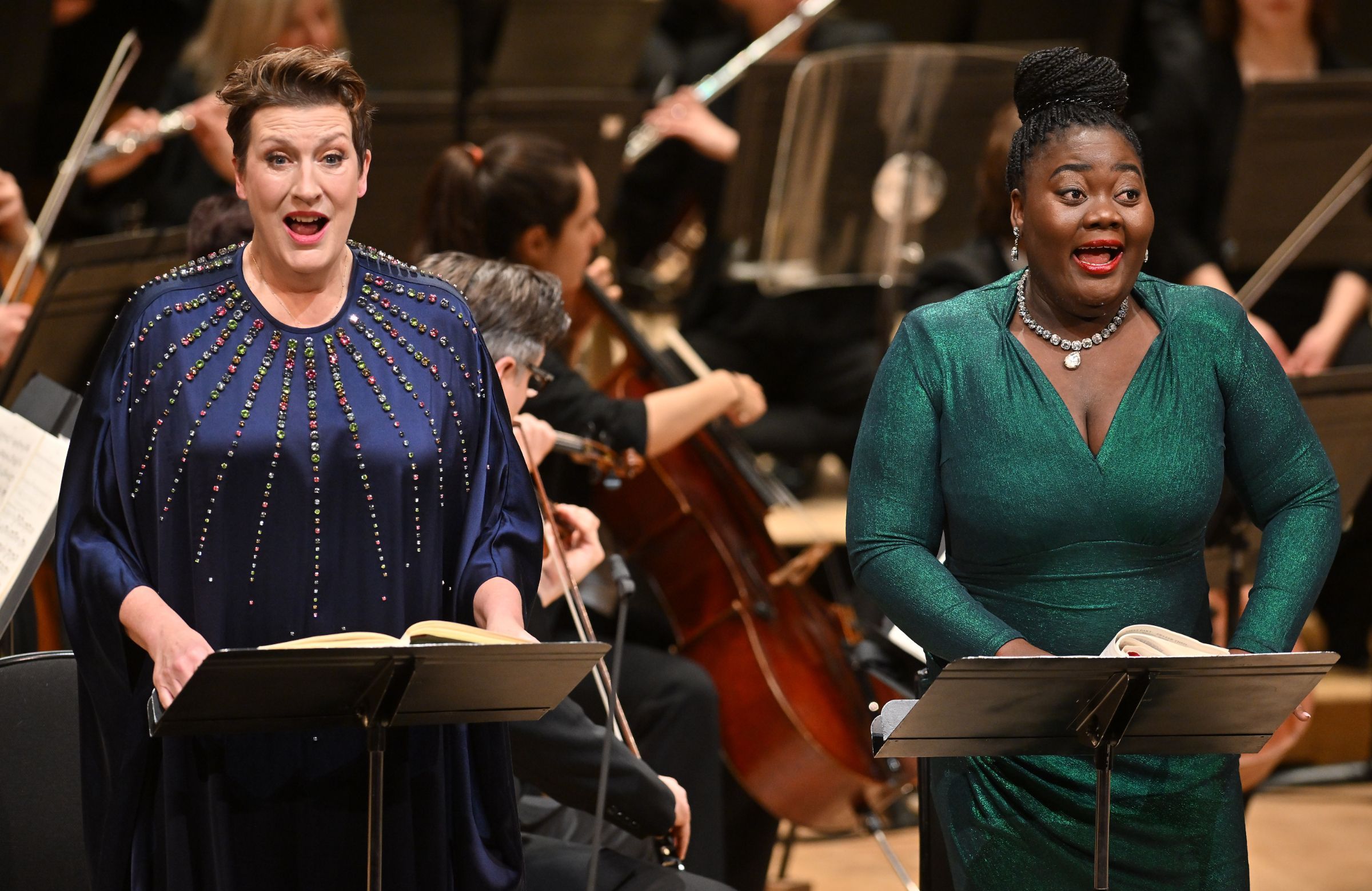 Dame Sarah Connolly and Masabane Cecilia Rangwanasha &copy; LSO | Mark Allan