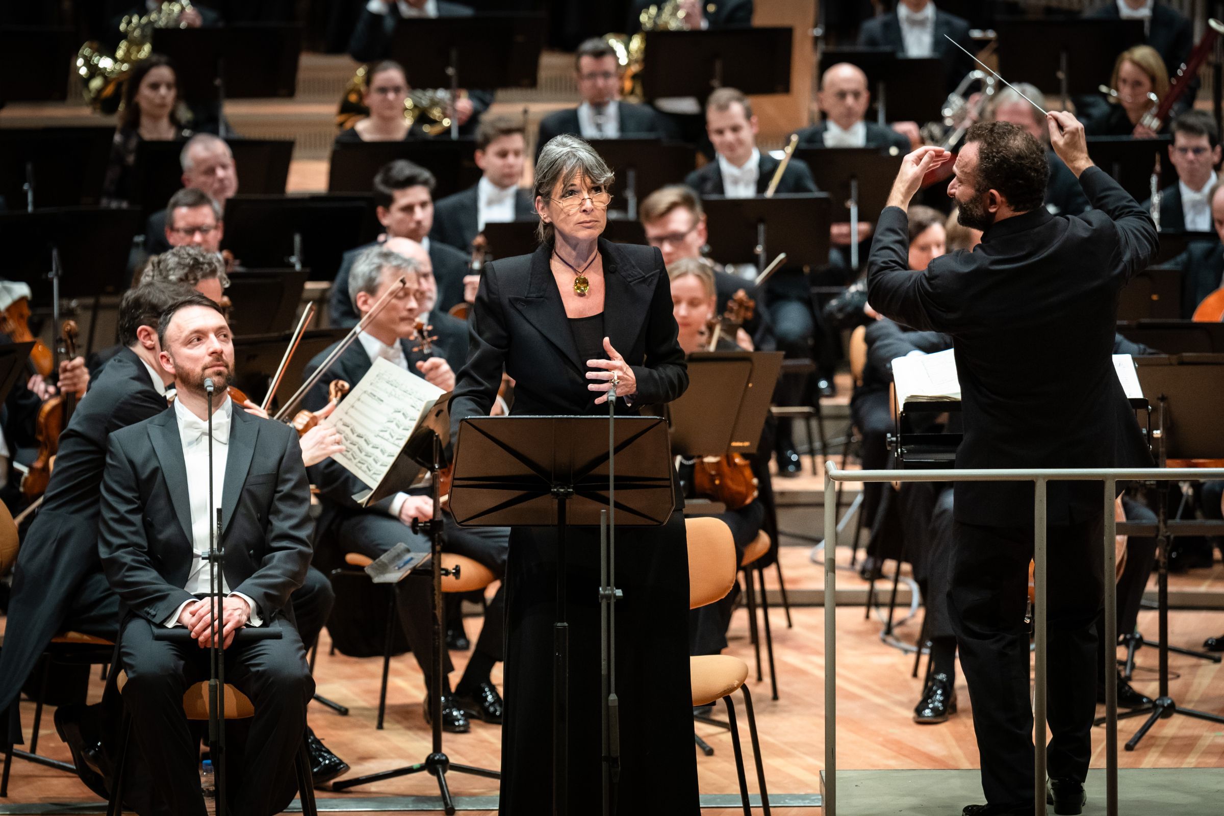 Gyula Orendt, Nicola Beller Carbone und Kirill Petrenko &copy; Stephan Rabold