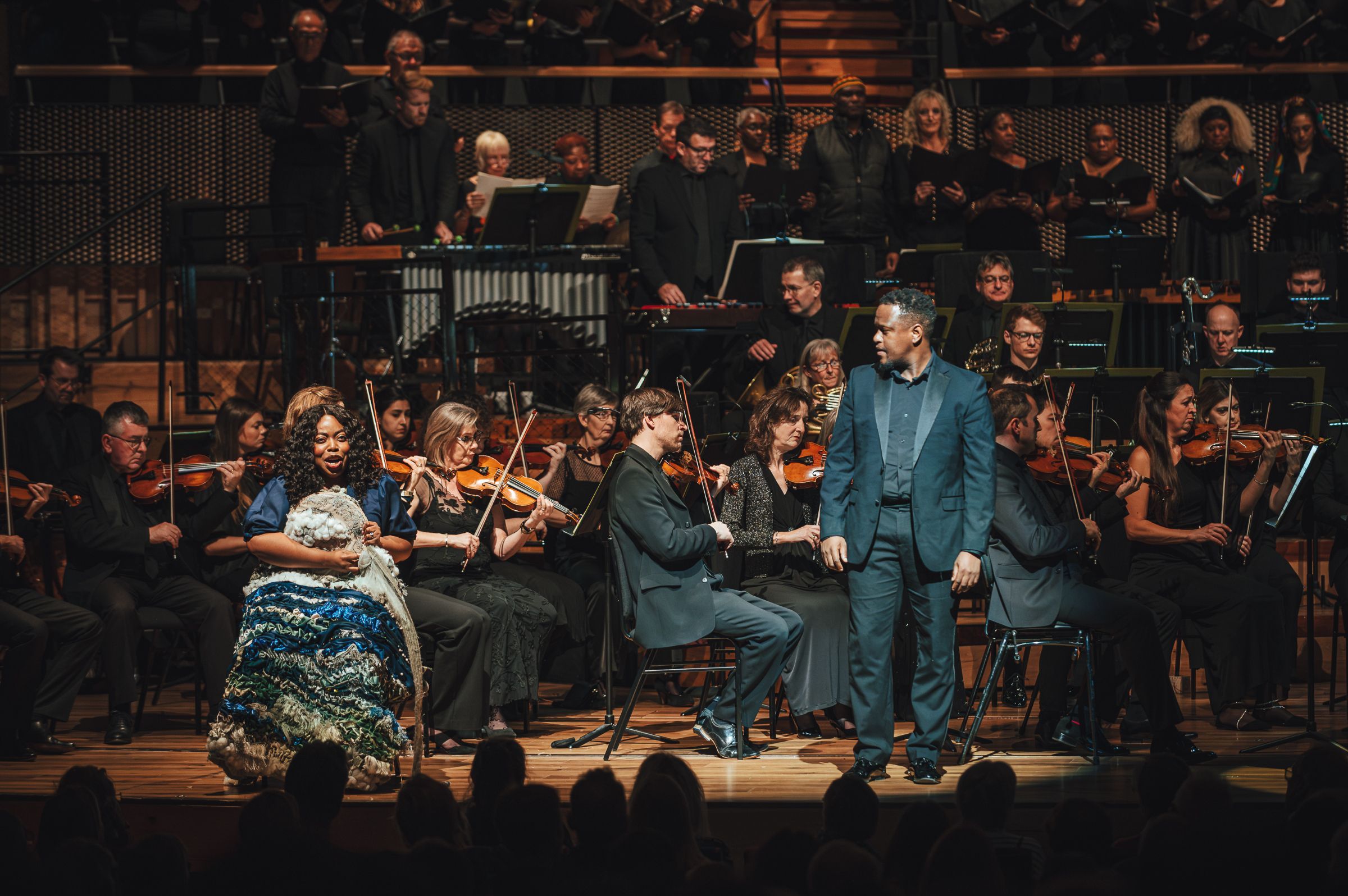 Francesca Chiejina, Thando Mjandana and the Bournemouth Symphony Orchestra &copy; Giulia Spadafora (Soul Media)