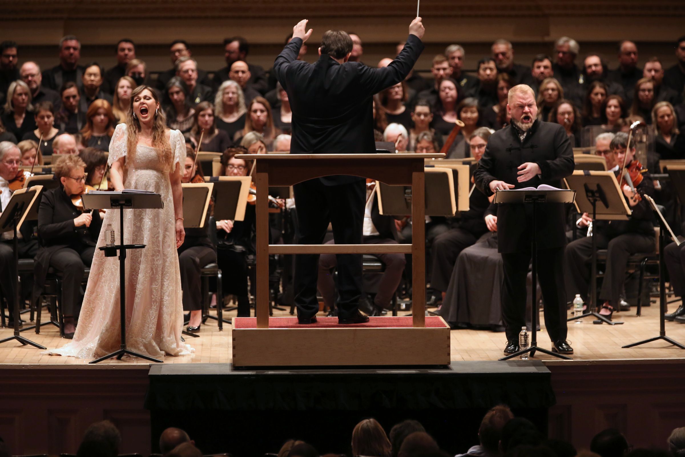 Andris Nelsons, Brenden Gunnell and the Boston Symphony &copy; Steve J Sherman
