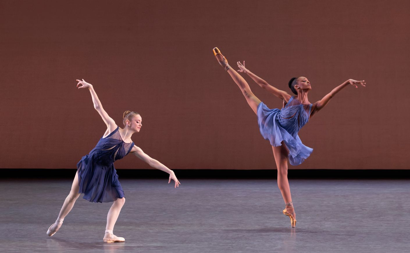 Emma Von Enck and India Bradley in Tiler Peck's <i>Concerto for Two Pianos</i> &copy; Erin Baiano