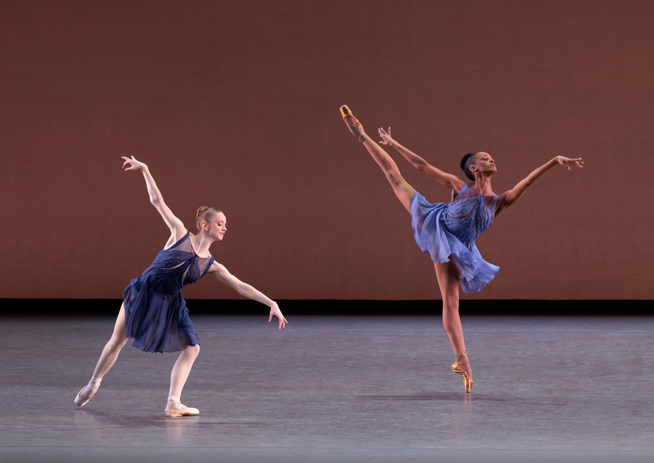 Emma Von Enck and India Bradley in Tiler Peck's <i>Concerto for Two Pianos</i> &copy; Erin Baiano
