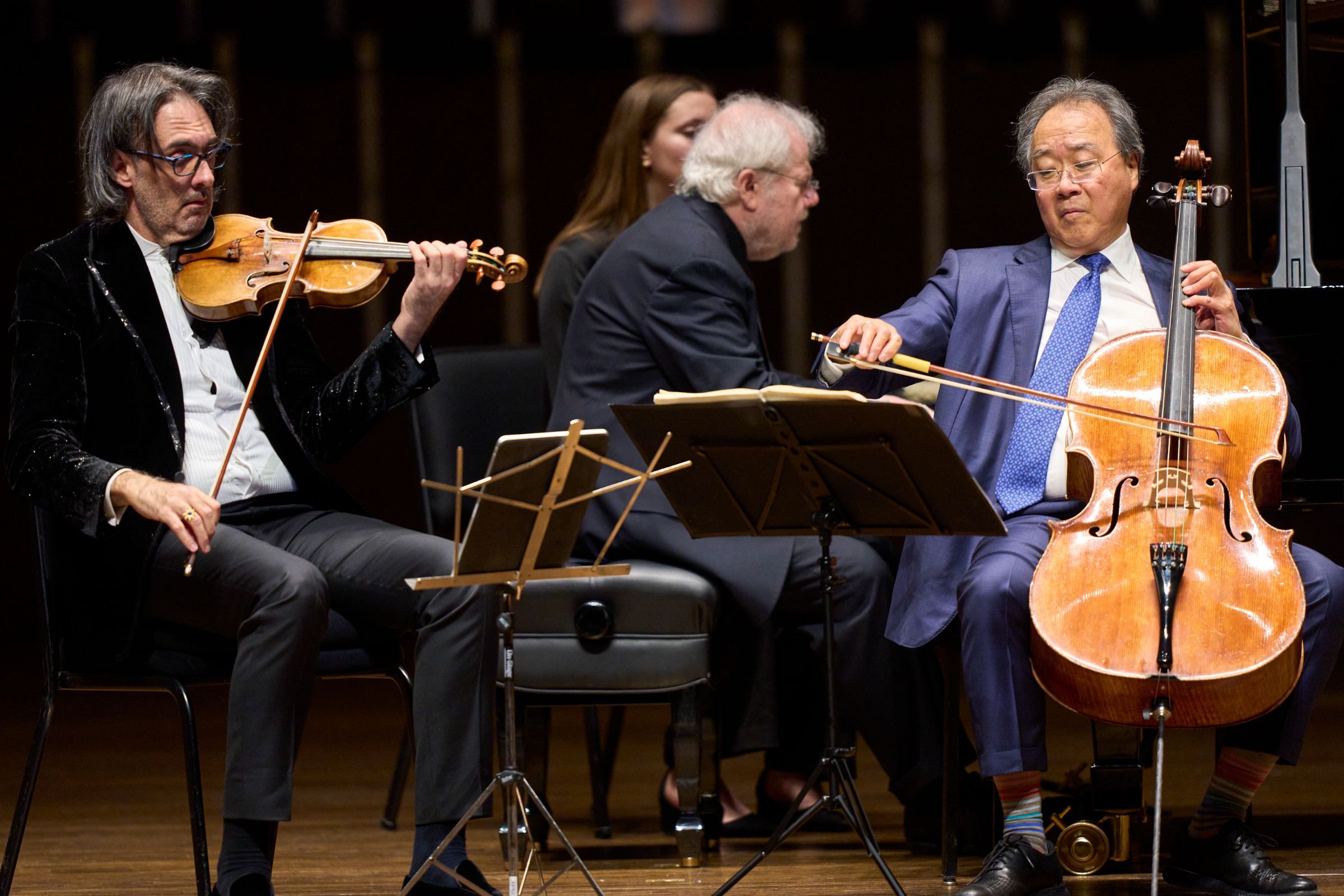 Leonidas Kavakos, Emanuel Ax and Yo-Yo Ma &copy; Roger Mastroianni