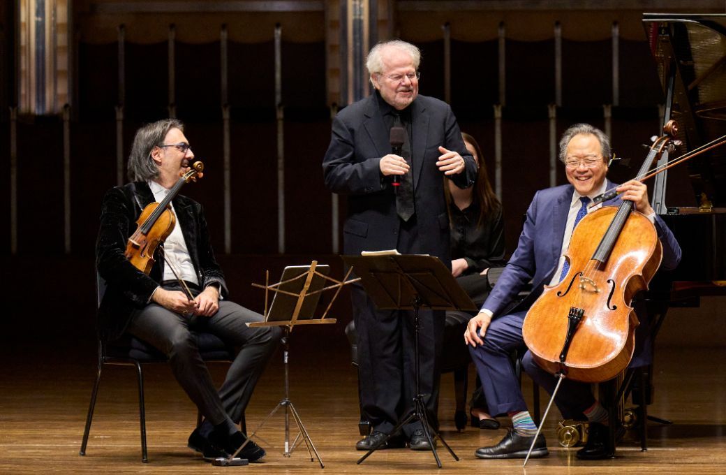 Leonidas Kavakos, Emanuel Ax and Yo-Yo Ma &copy; Roger Mastroianni