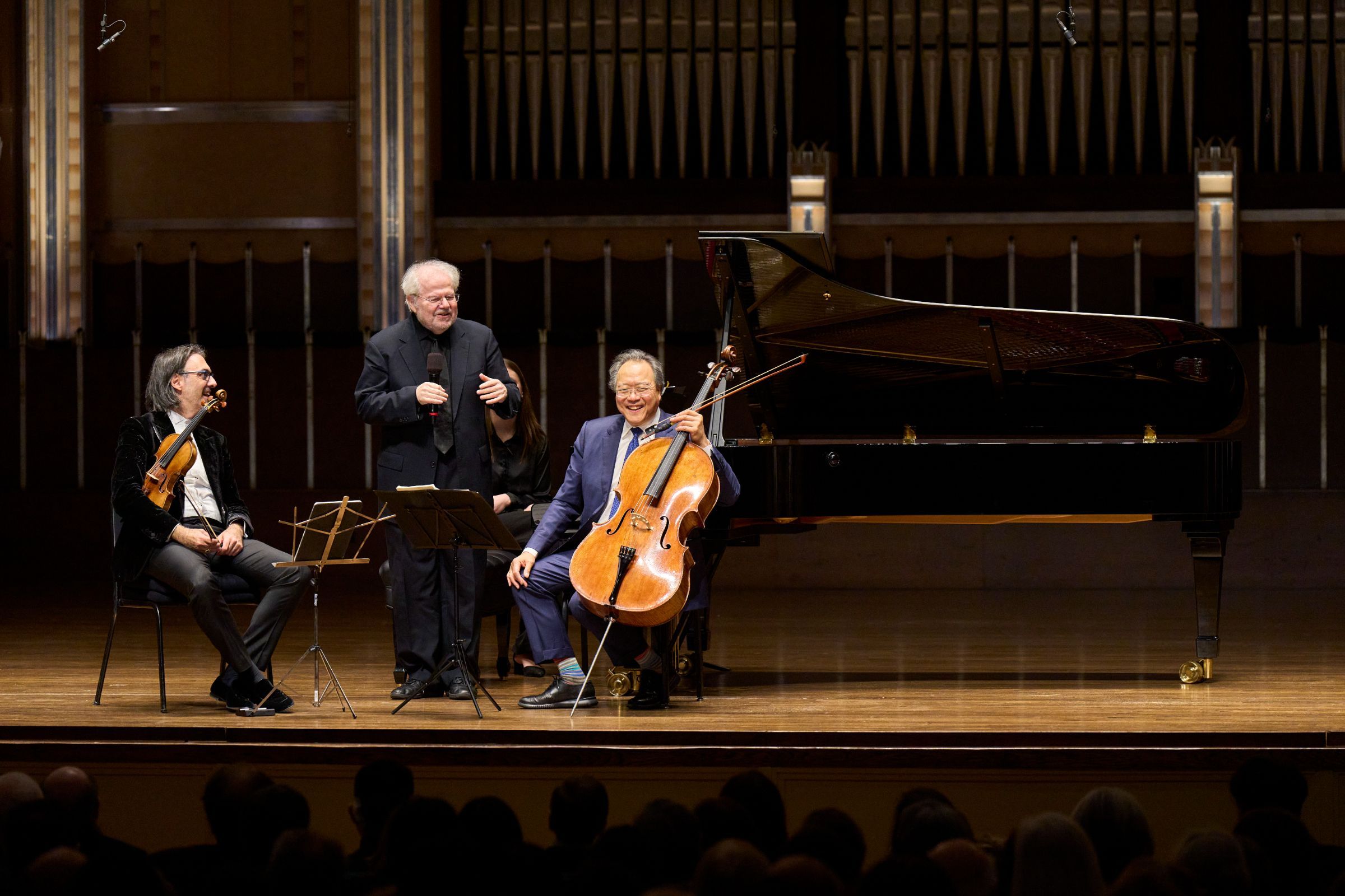 Leonidas Kavakos, Emanuel Ax and Yo-Yo Ma &copy; Roger Mastroianni