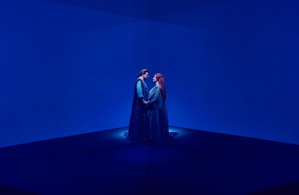 Klaus Florian Vogt (Tristan) und Camilla Nylund (Isolde) &copy; Semperoper Dresden | Ludwig Olah