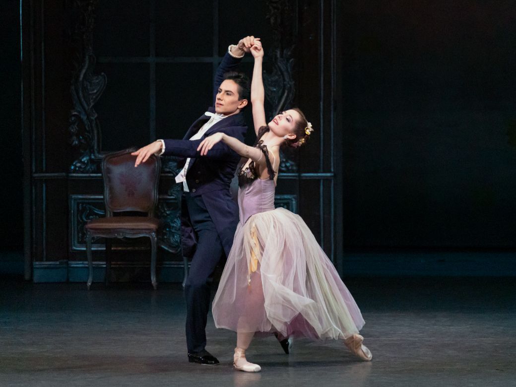 Unity Phelan and Roman Mejia in George Balanchine’s <i>Liebeslieder Walzer</i> © Erin Baiano